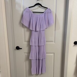 Amazon Lavender Tiered Maxi Dress